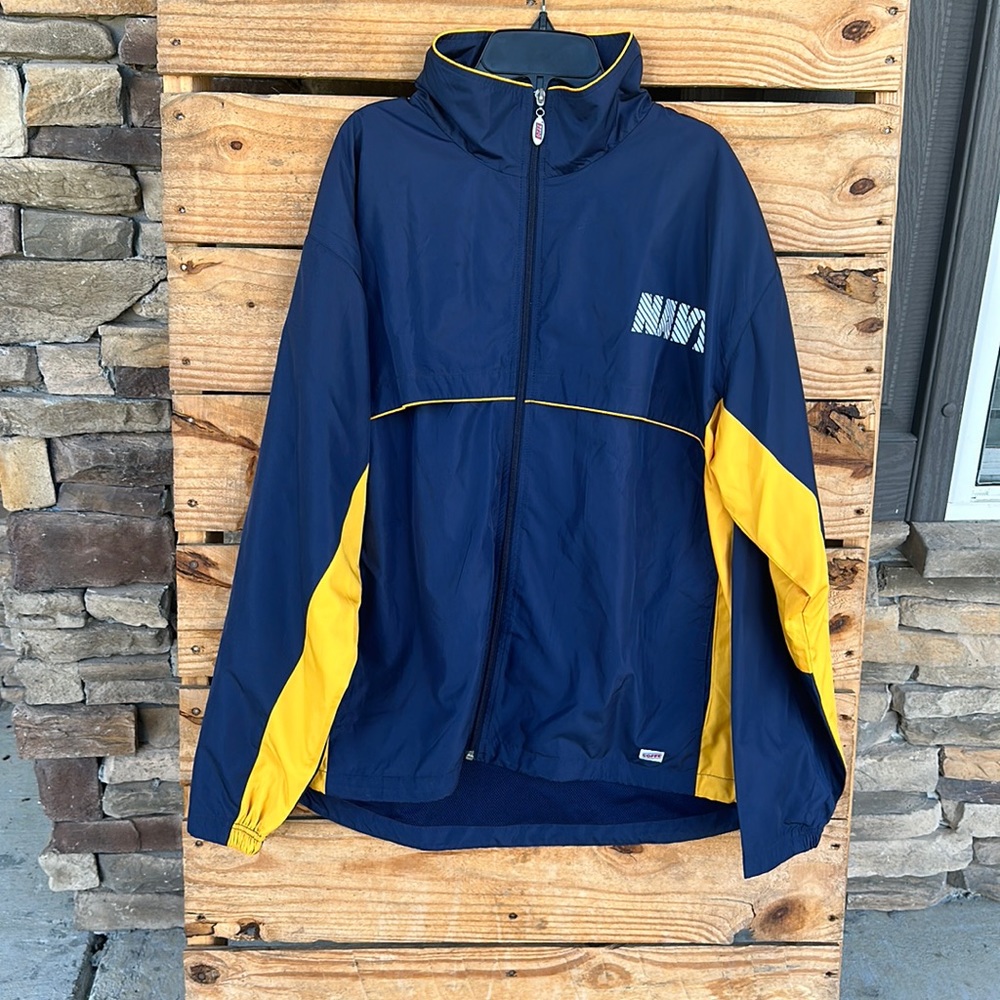 Men’s‎ Soffe Navy Windbreaker Full Zip Jacket Size Medium